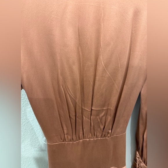 Zimmerman long sleeve silk wrap mini dress - Picture 10 of 13